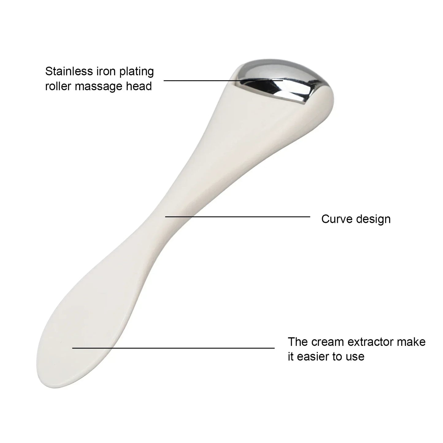 Eye & Face Metal Ice Roller – Cooling Stainless Steel Skincare Tool