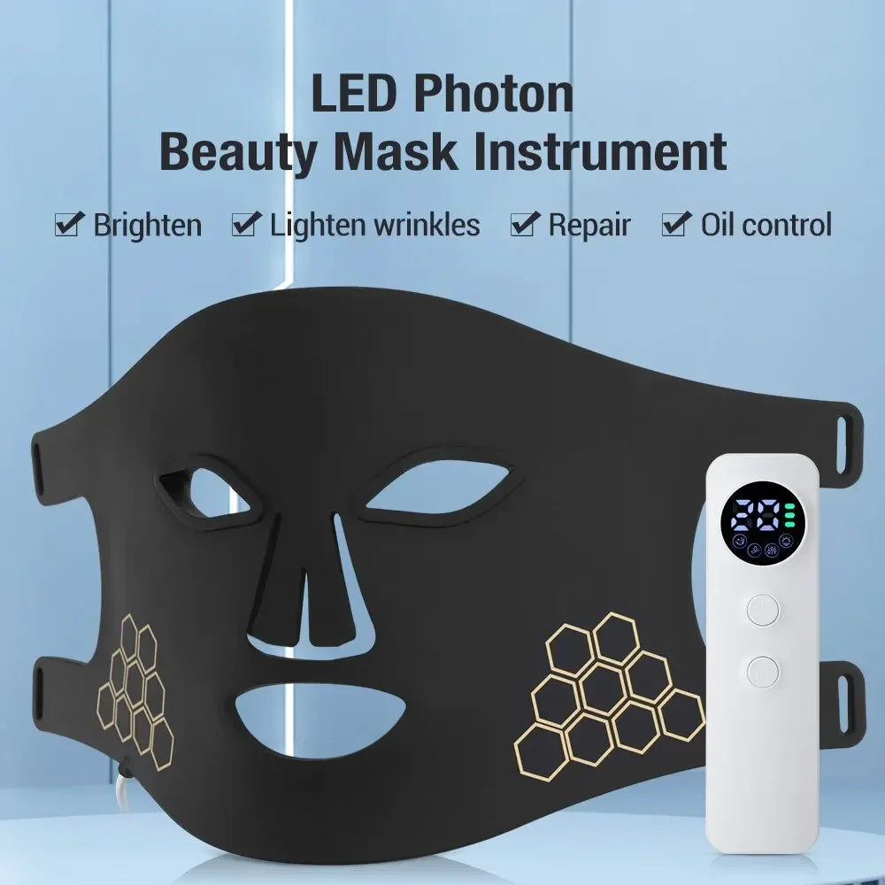 72-LED Photon Beauty Mask - Advanced Electronic Device for Skin Brightening and Fine Line Restoration