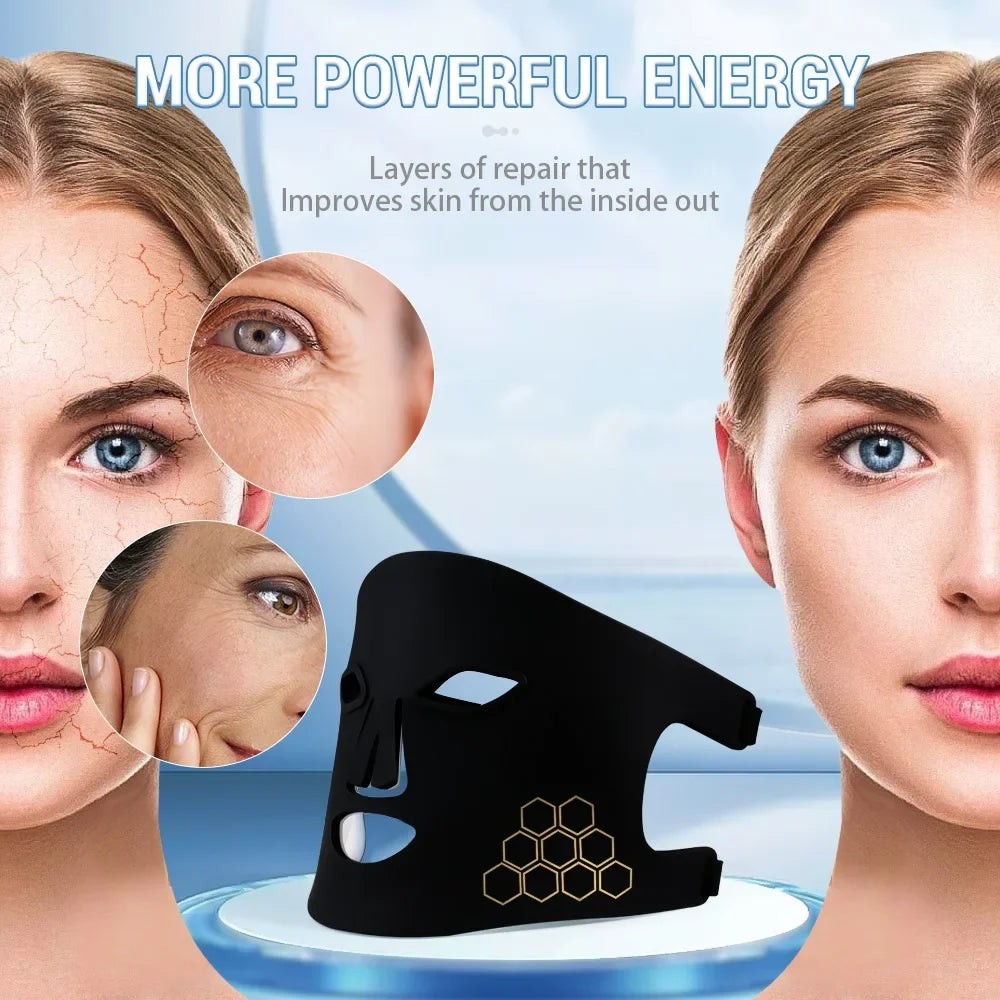 72-LED Photon Beauty Mask - Advanced Electronic Device for Skin Brightening and Fine Line Restoration